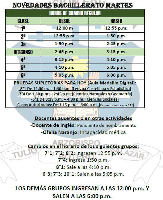 Horario